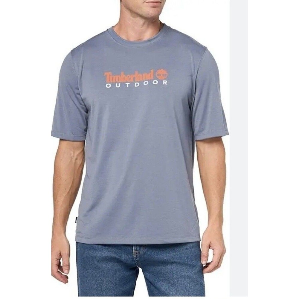 Timberland Men’s AF Anti-UV Outdoor Graphic Tee Gray Size XL